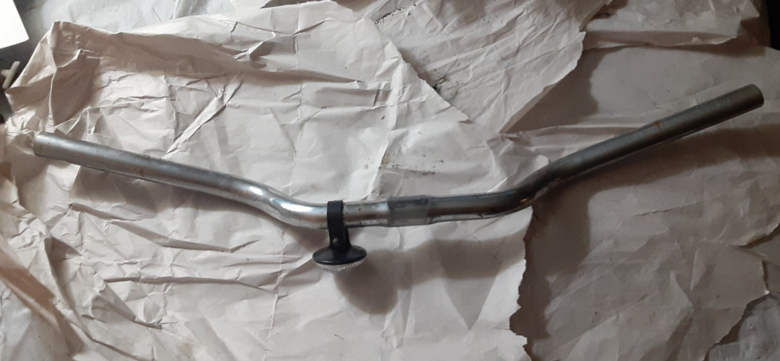 Bike HANDLEBARS 24.5" wide, silver 1" clamp size