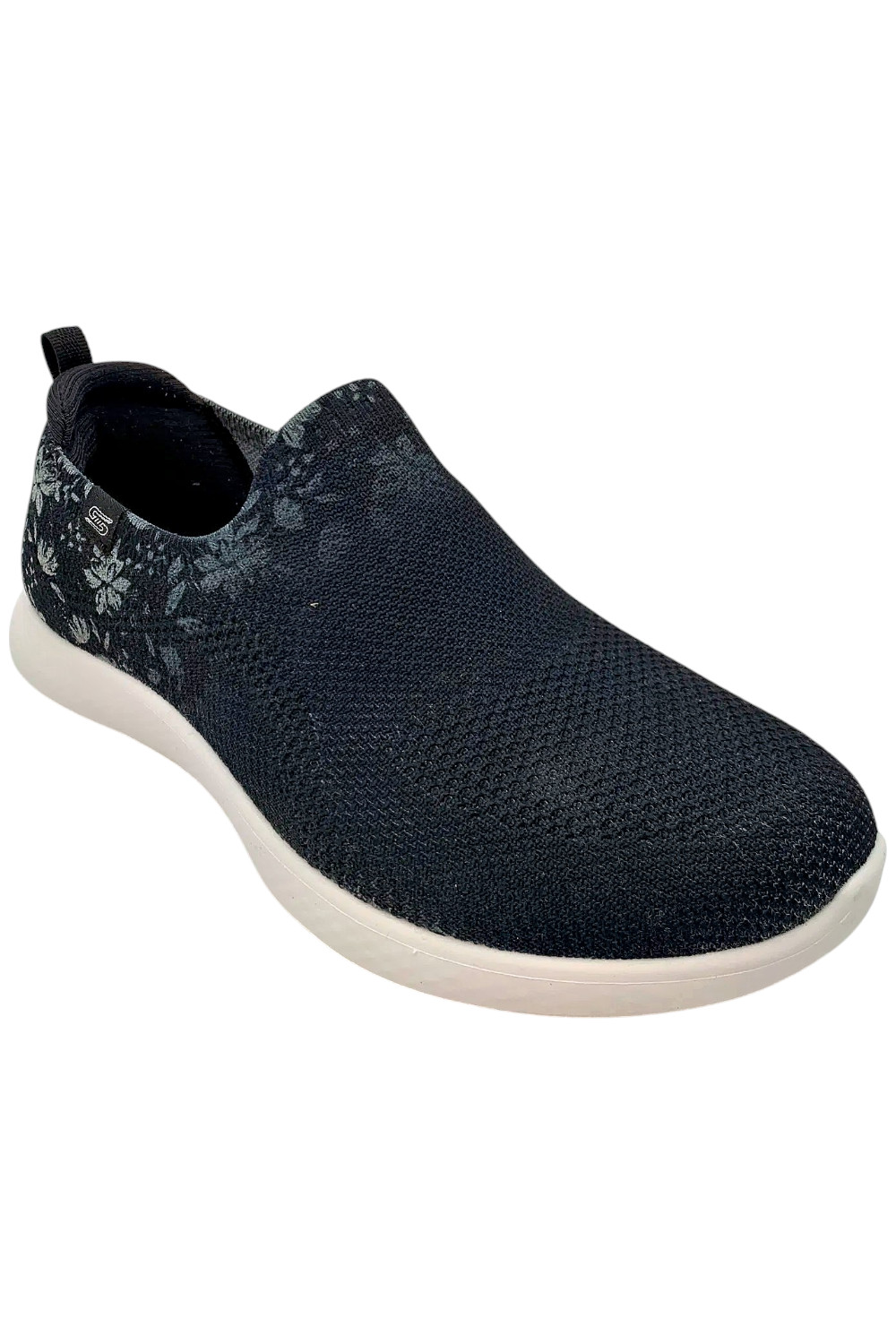 Skechers Vapor Foam Lite Vegan Washable Slip-Ons - Floral Bloom Black