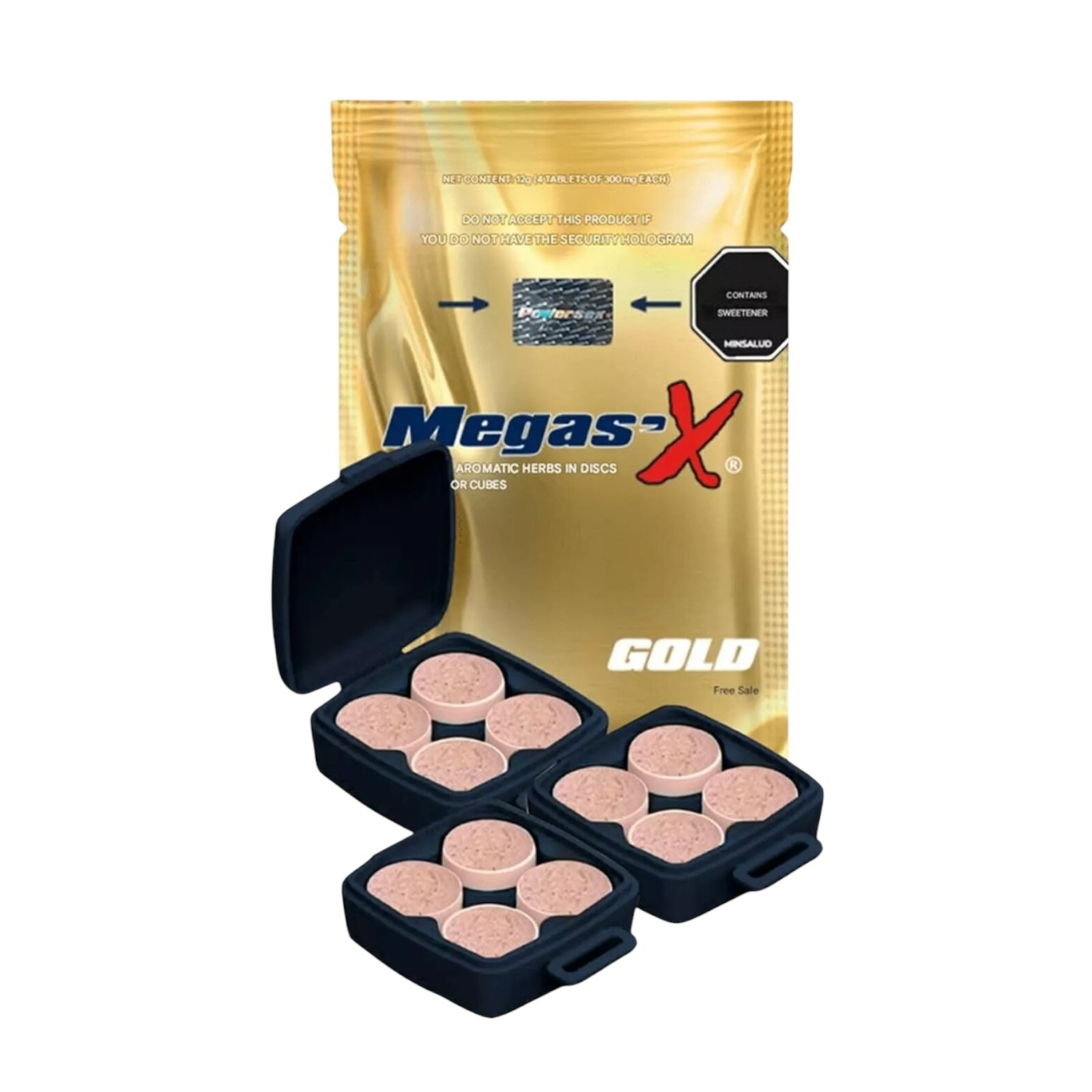 Megas'x Gold All-Natural Supplement for Men - 12 Tablets NEW Exp 10/2027