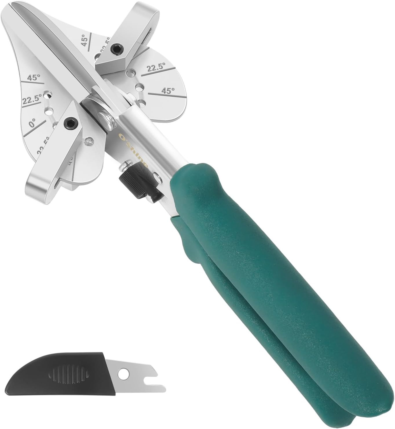 22.5 Degree Long Handle Miter Shears, 22.5 45 & 90 Degree Multi Angle Base Shoe