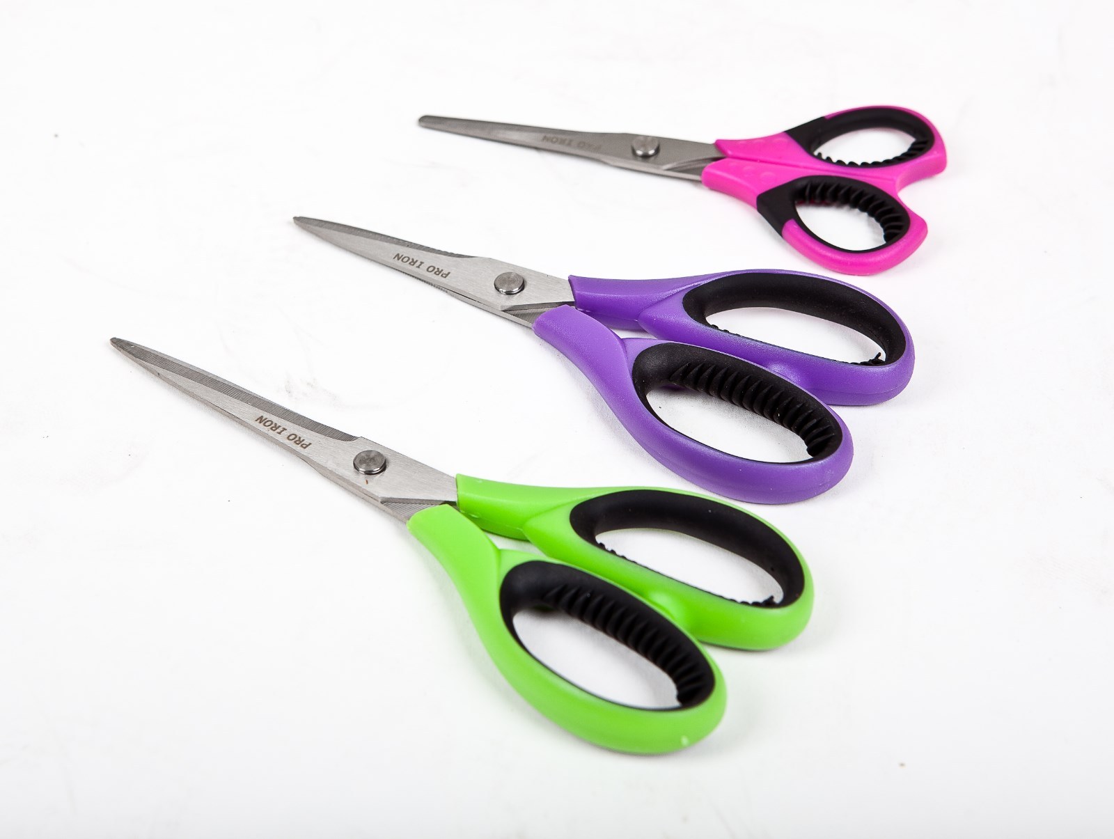 Everyday Home & Office Scissors Set 3‑Piece Stainless Steel Easy‑Grip Multipurpo