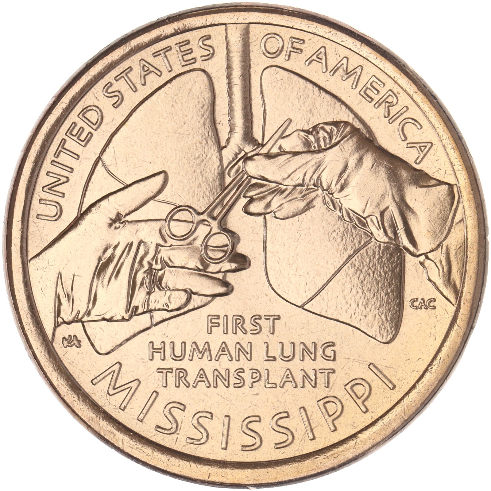 2023 P Innovation Mississippi Human Lung Transplant Dollar BU See Pics N406
