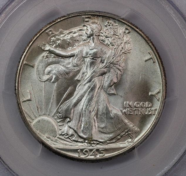 1945 Walking Liberty Half Dollar PCGS MS66