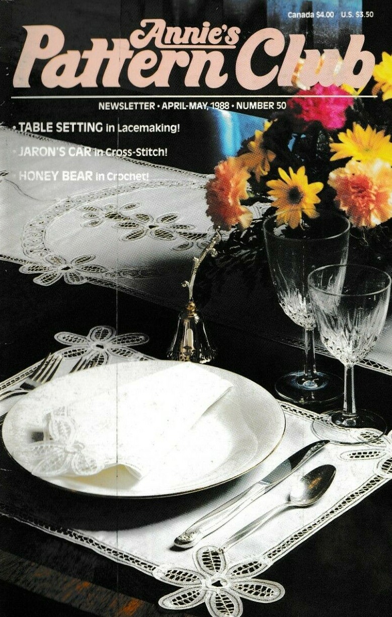 Annie's Pattern Club Newsletter Magazine | April-May 1988 No. 50