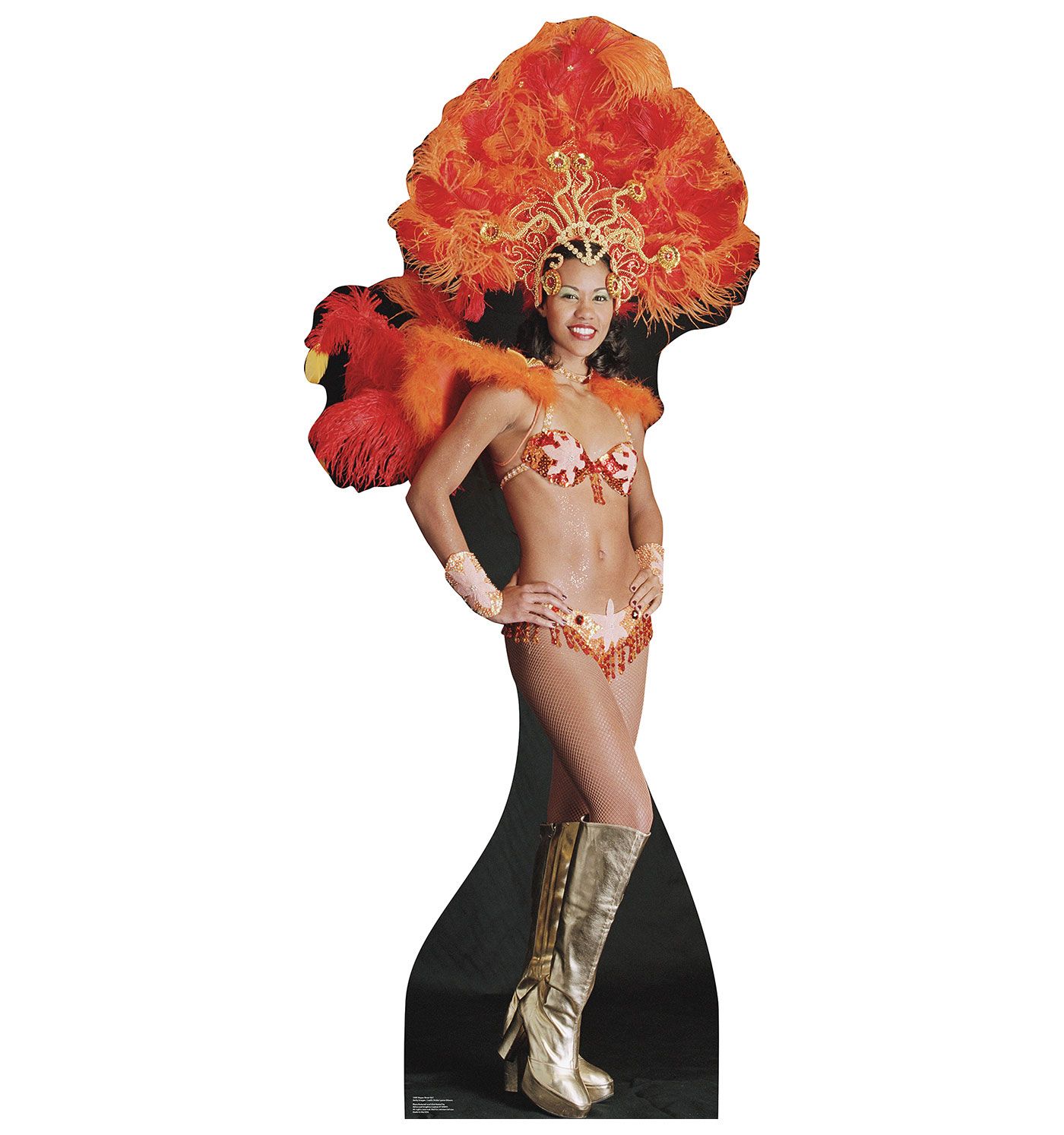 LAS VEGAS SHOW GIRL CASINO LIFESIZE CARDBOARD STANDUP STANDEE CUTOUT POSTER PROP