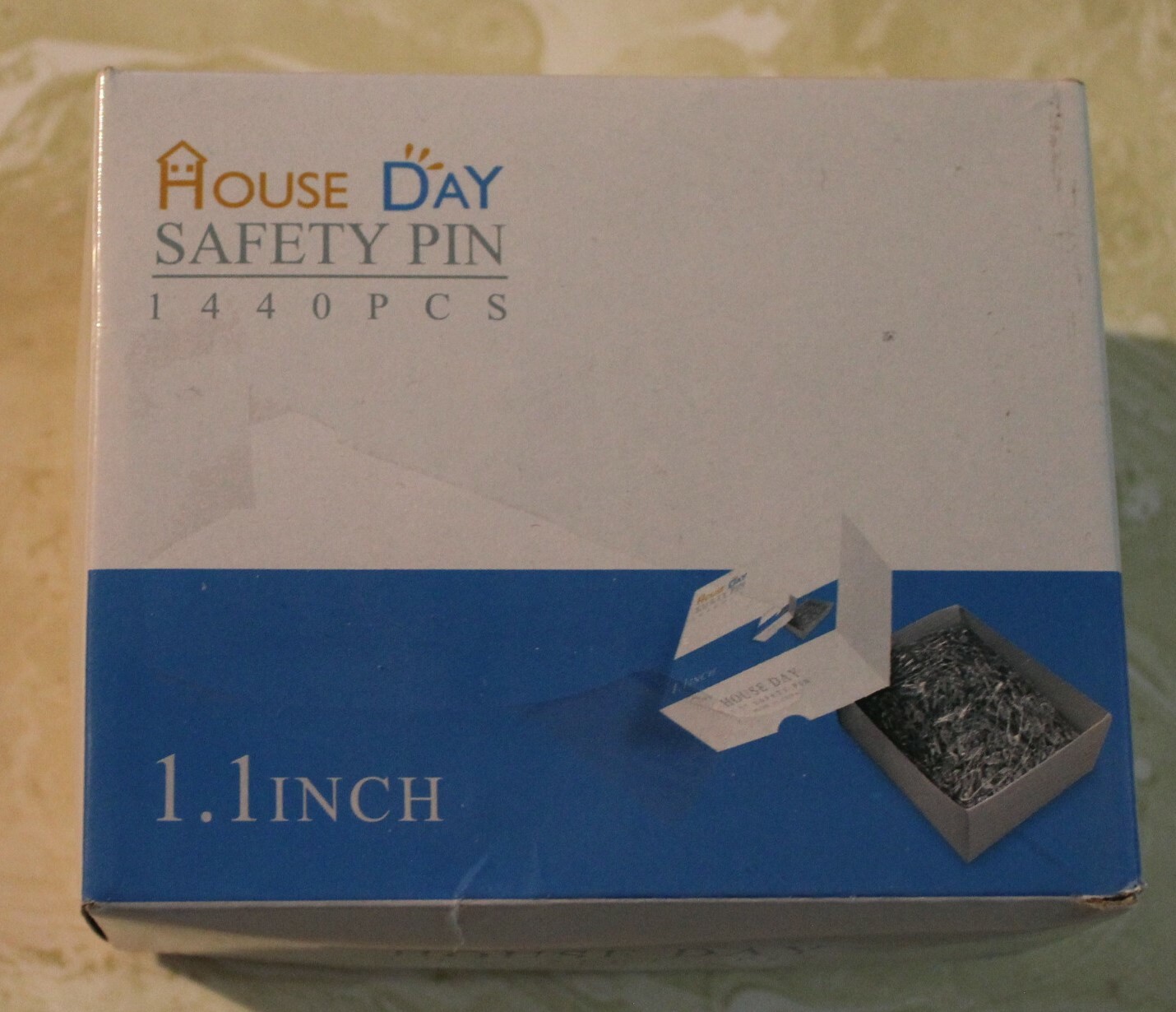 NEW BOX OF NO.3 1.1" STAINLESS STEEL SAFTEY PINS ( 1440 )