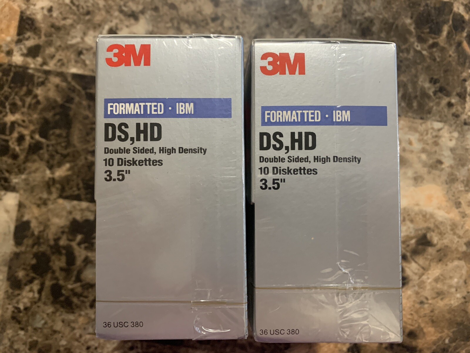 Set Of 2- 3M Imation Diskettes 3.5” 10 per package Double Sided High Density