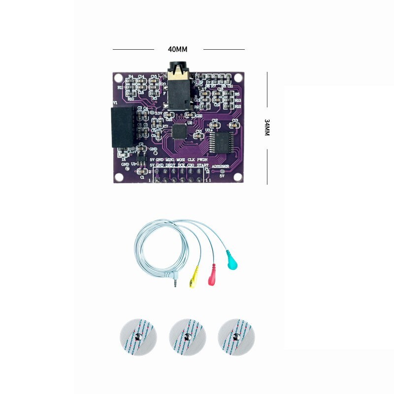 ADS1292R ECG Module ECG Front End Respiration Acquisition Board