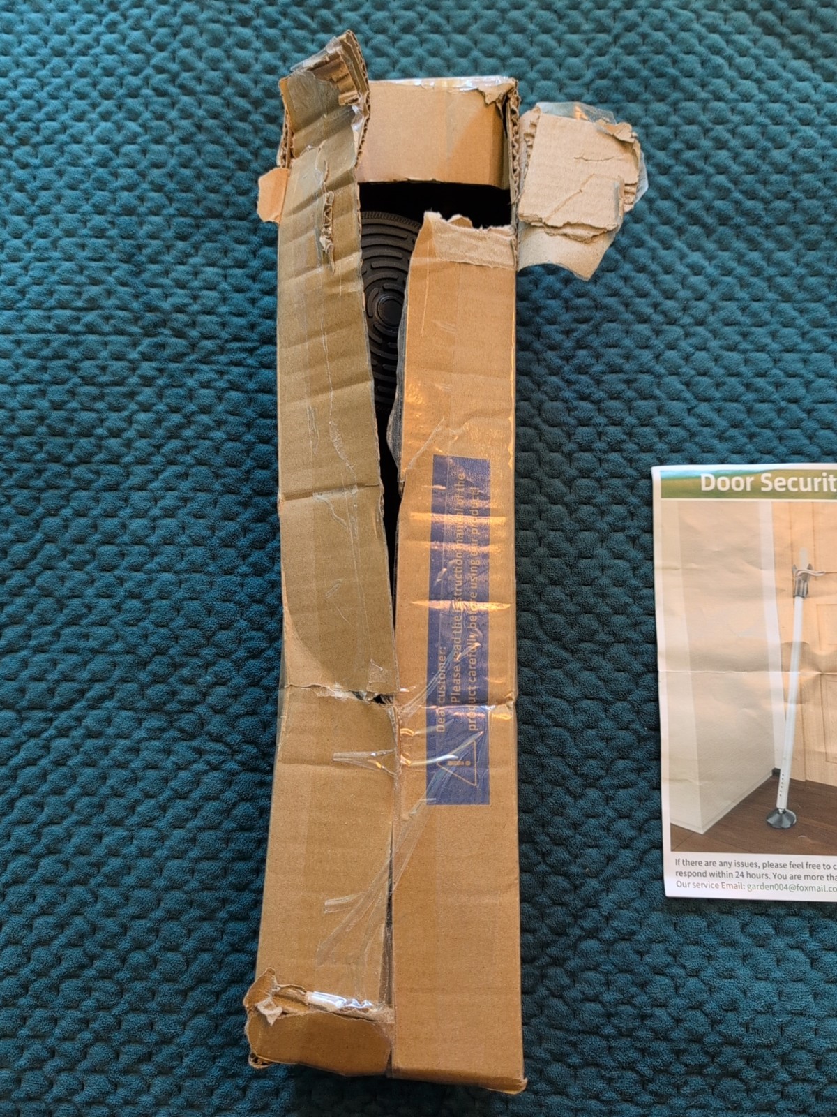 Door Security Bar Open Box