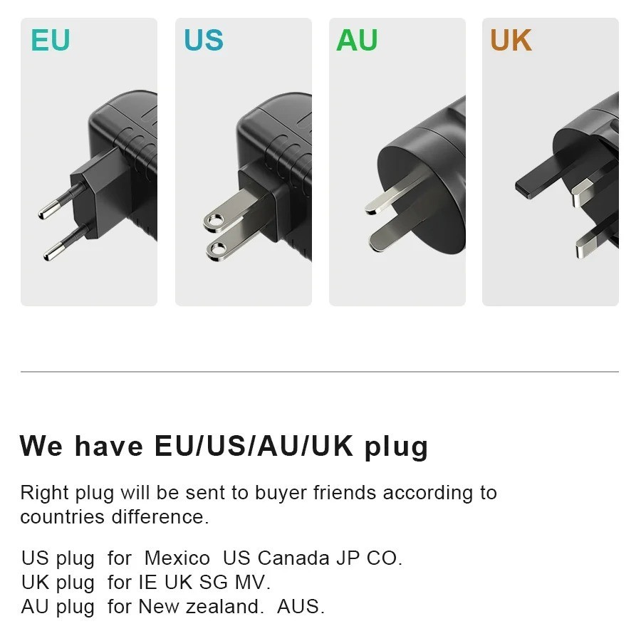 12V 1A 2A 3A 5A 6A 8A 10A Power Supply AC to DC Adapter 5050 LED STRIP LIGHT USA