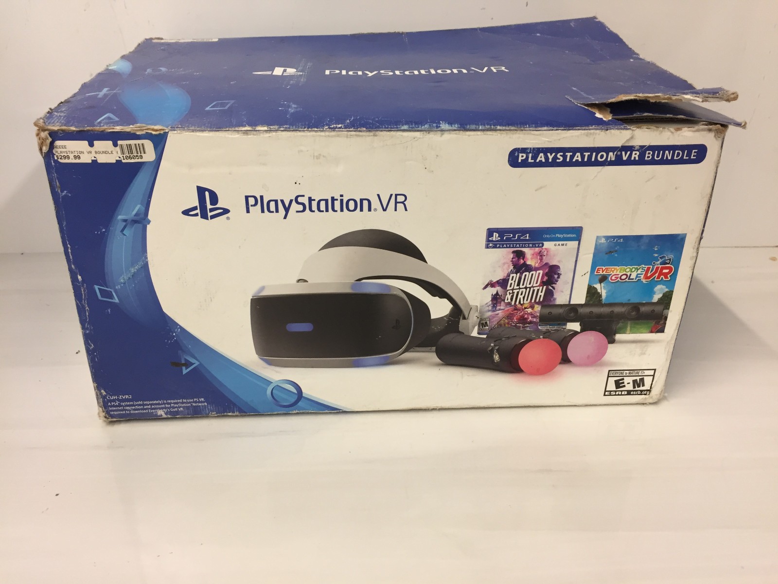 Sony PlayStation VR PSVR Bundle CUH-ZVR2 Headset Camera 2 Move Controllers (Mint