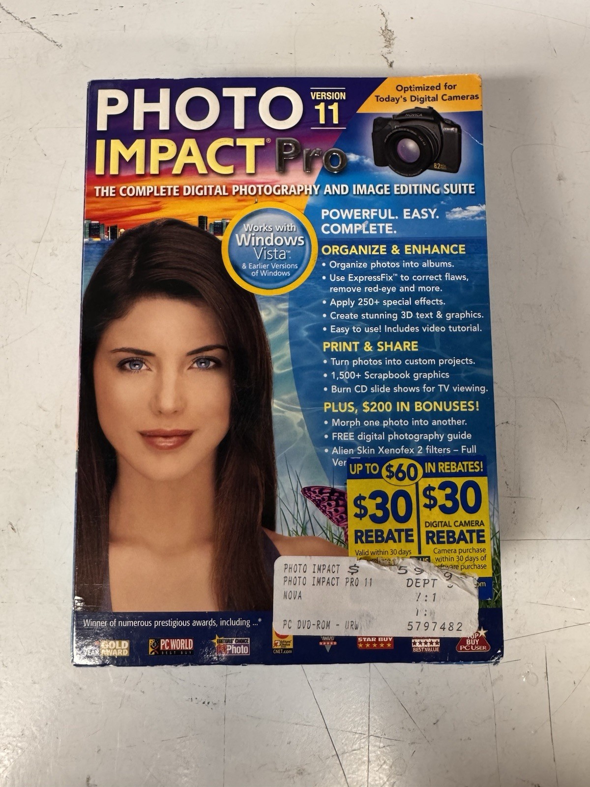 NOVA Development Photo Impact Pro Version 11 Windows Graphics Editing Suite CD