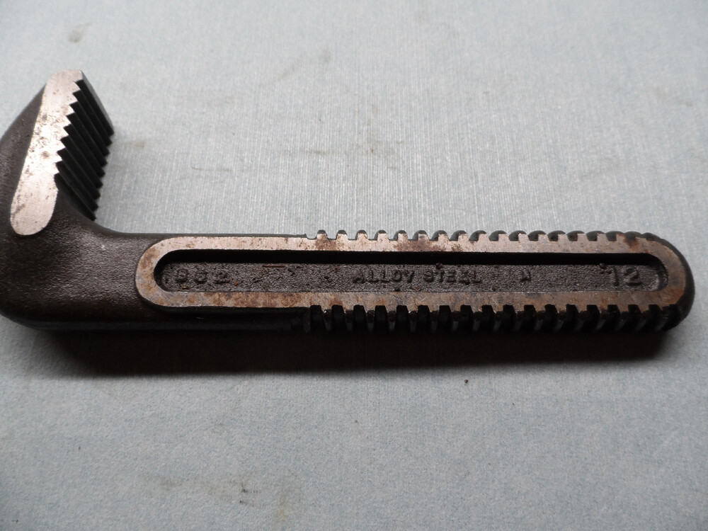 HOOK JAW for 12" RIDGID PIPE WRENCH 6" LG ALLOY STEEL RANGE 1/2"-2" NOS