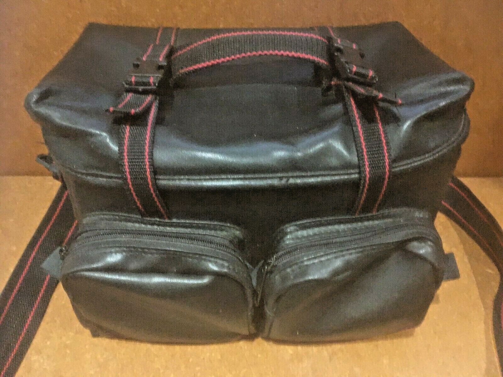 Promaster Black Camera Bag, front pockets, adjustable partitions, shoulder strap