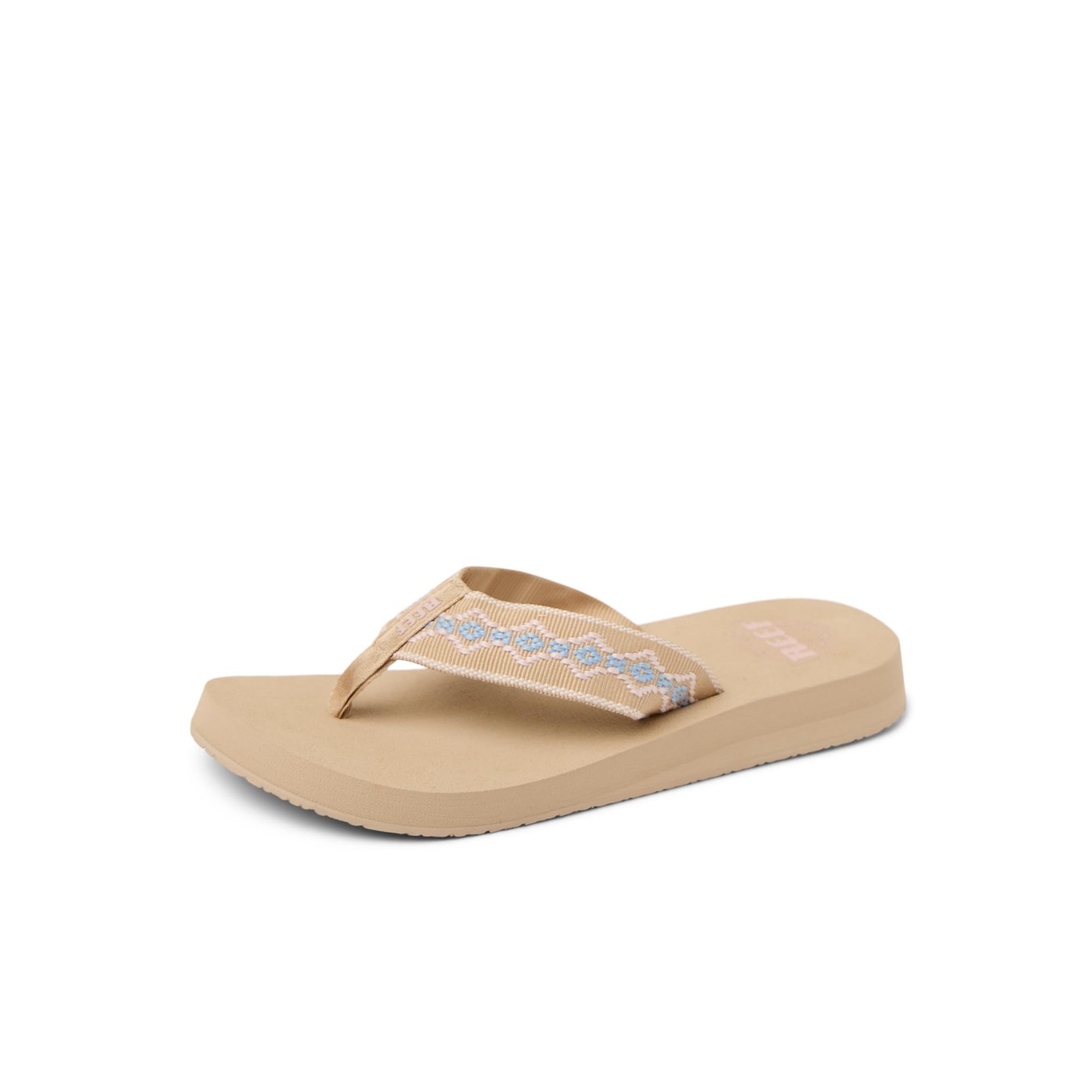REEF Sandy Womens Beach Flip Flop, Soft Woven Strap Made From 100% Recycled...