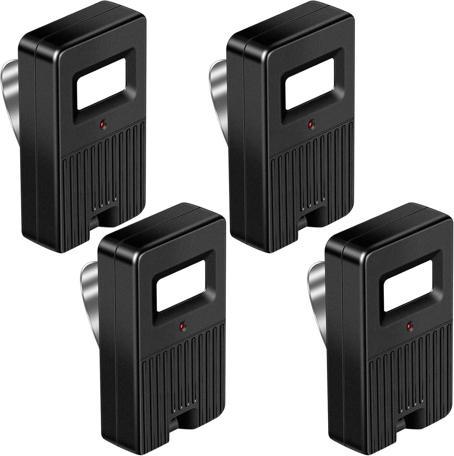 Kingdder 4 Pcs Garage Door Remote 8 Dip Switch Compatible with Linear black