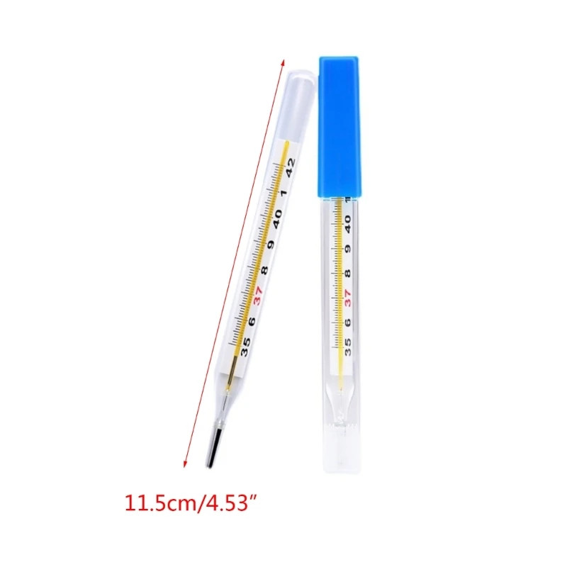 12pcs Dual Scale Clinical Thermometer Glass-Free Design for Home Use