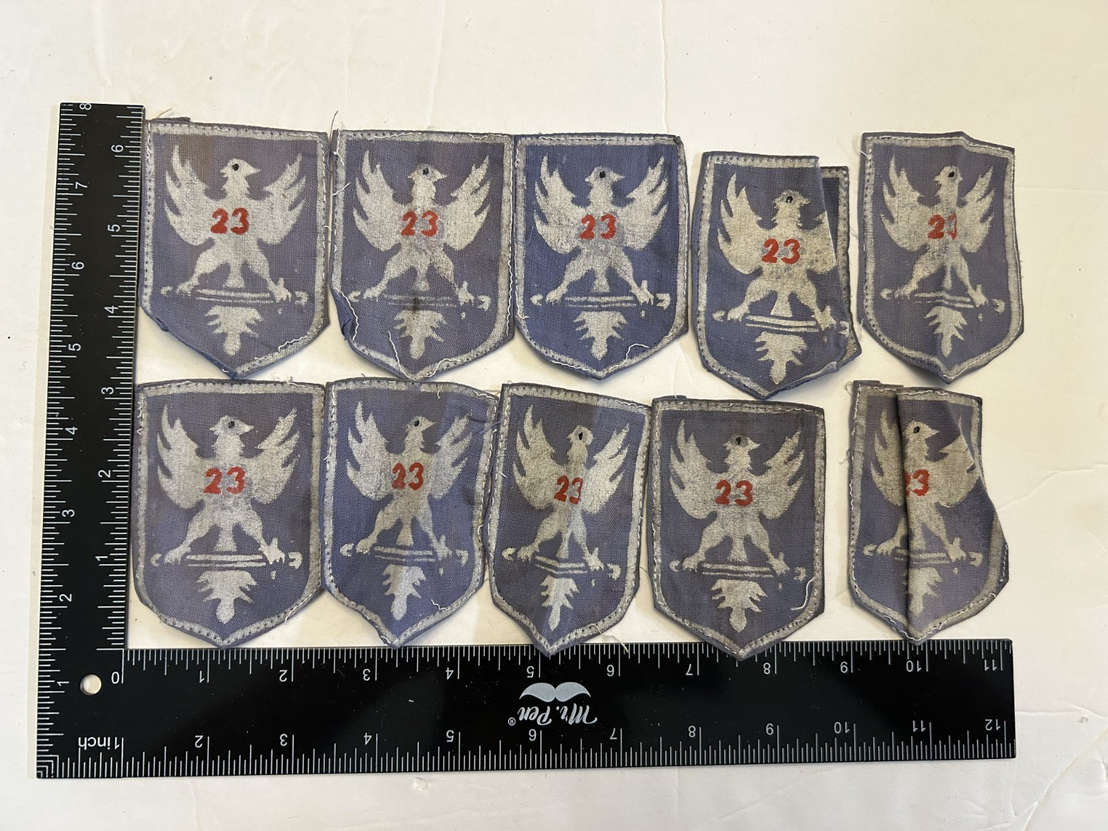 MH3525 Repro Lot of 28 Piece South Vietnamese Army Shoulder Patch IR47D