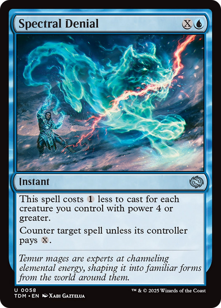 x1 Spectral Denial TDM Tarkir Dragonstorm MTG 58 UNCOMMON M/NM 1x