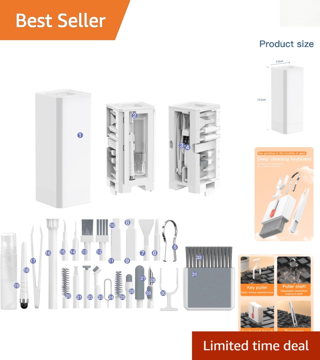User-Friendly 32-in-1 Electronics Cleaning Kit for Optimal Device Maintenance