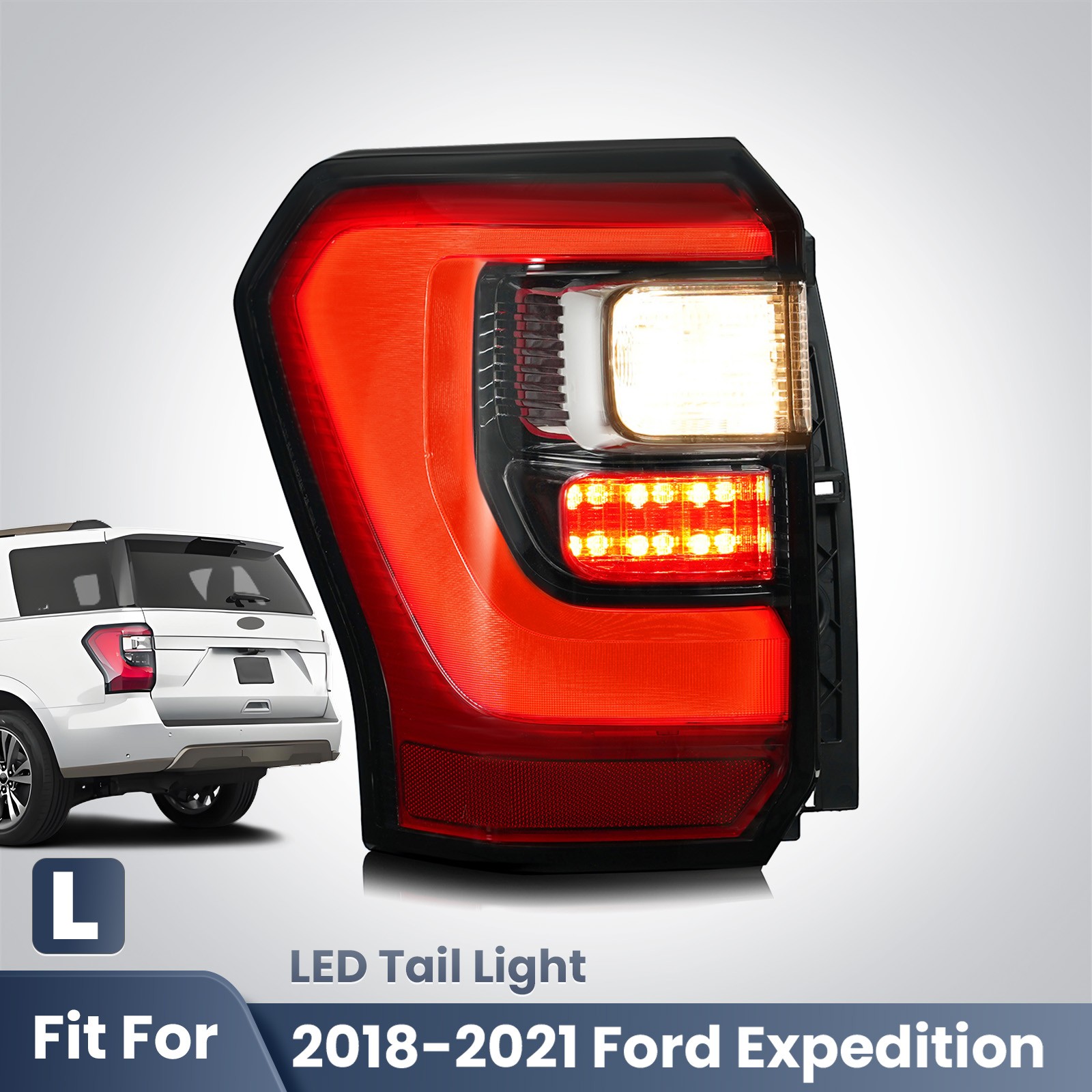 For 2018-2021 Ford Expedition King Ranch/ limited /Platinum LED Tail Light Left