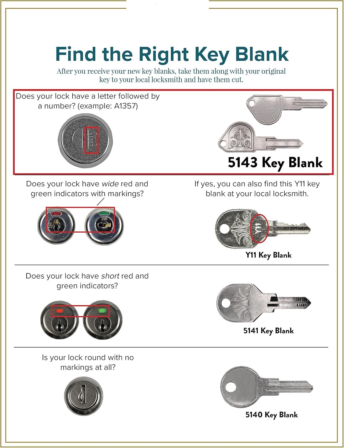 S 5143 Key Blank For High Security Mailbox Lock