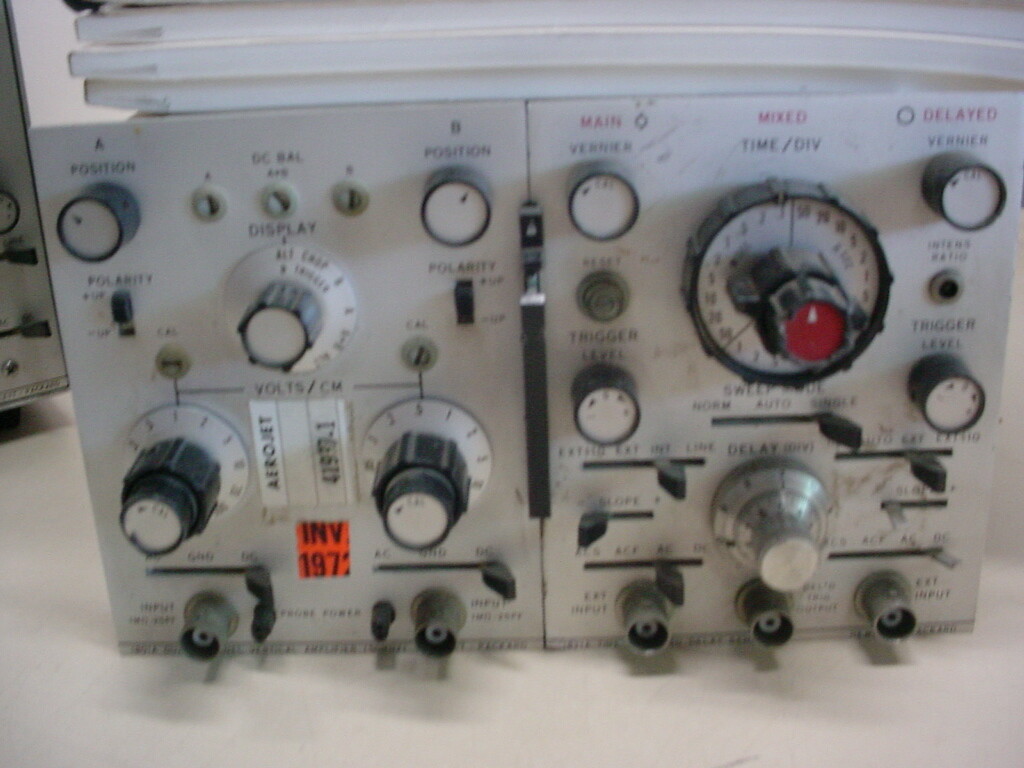 HP 181A Oscilloscope with extras