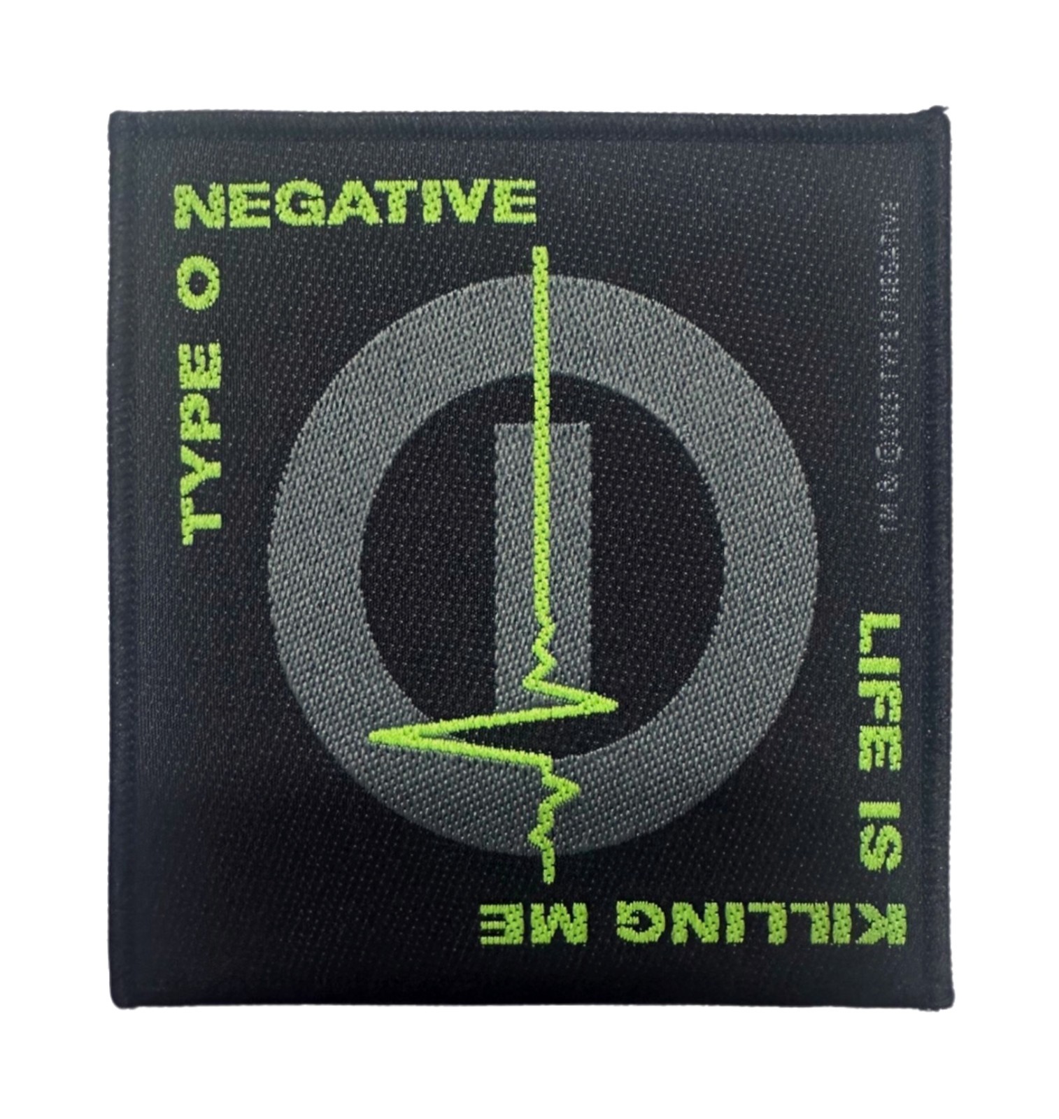 Type O Negative Life Is Killing Me Jacket Sew On Woven Patch - OFFICIAL 19-5
