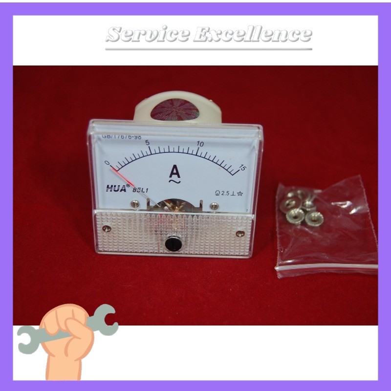 1PCS AC 15A Analog Ammeter Panel AMP Current Meter 85L1 0-15A AC directly conne