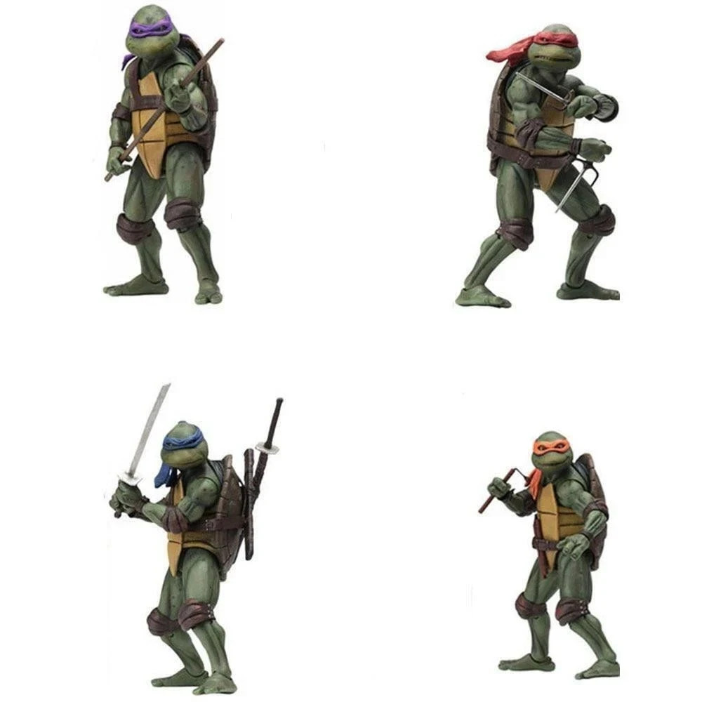 NECA Ninja Turtles 1990 Movie TMNT Teenage Toys Mutant 7" Action Figure - BNIB