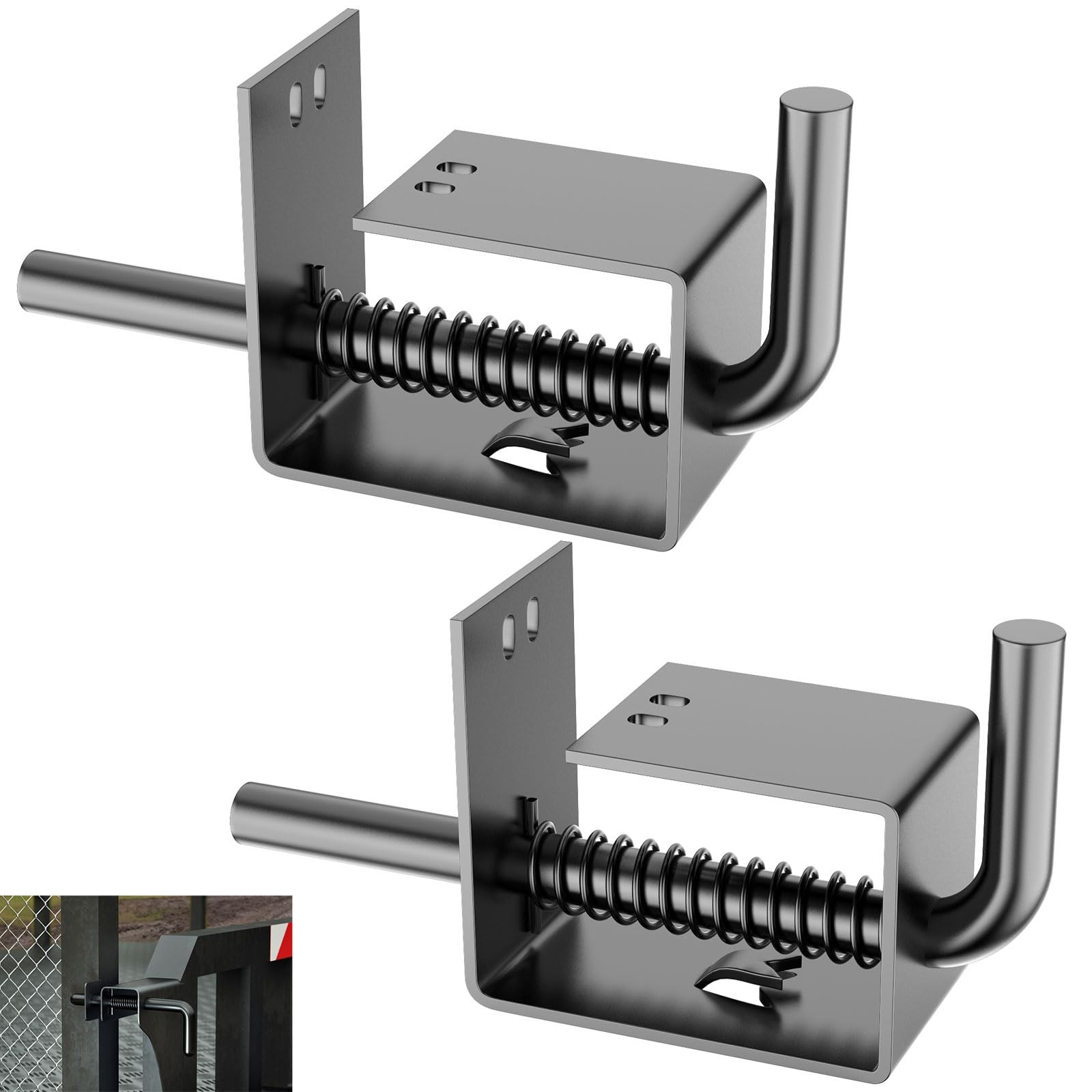 2 Pack Trailer Gate Spring Latch Complete Kit 847 for Carry-On Trailer Gate S...