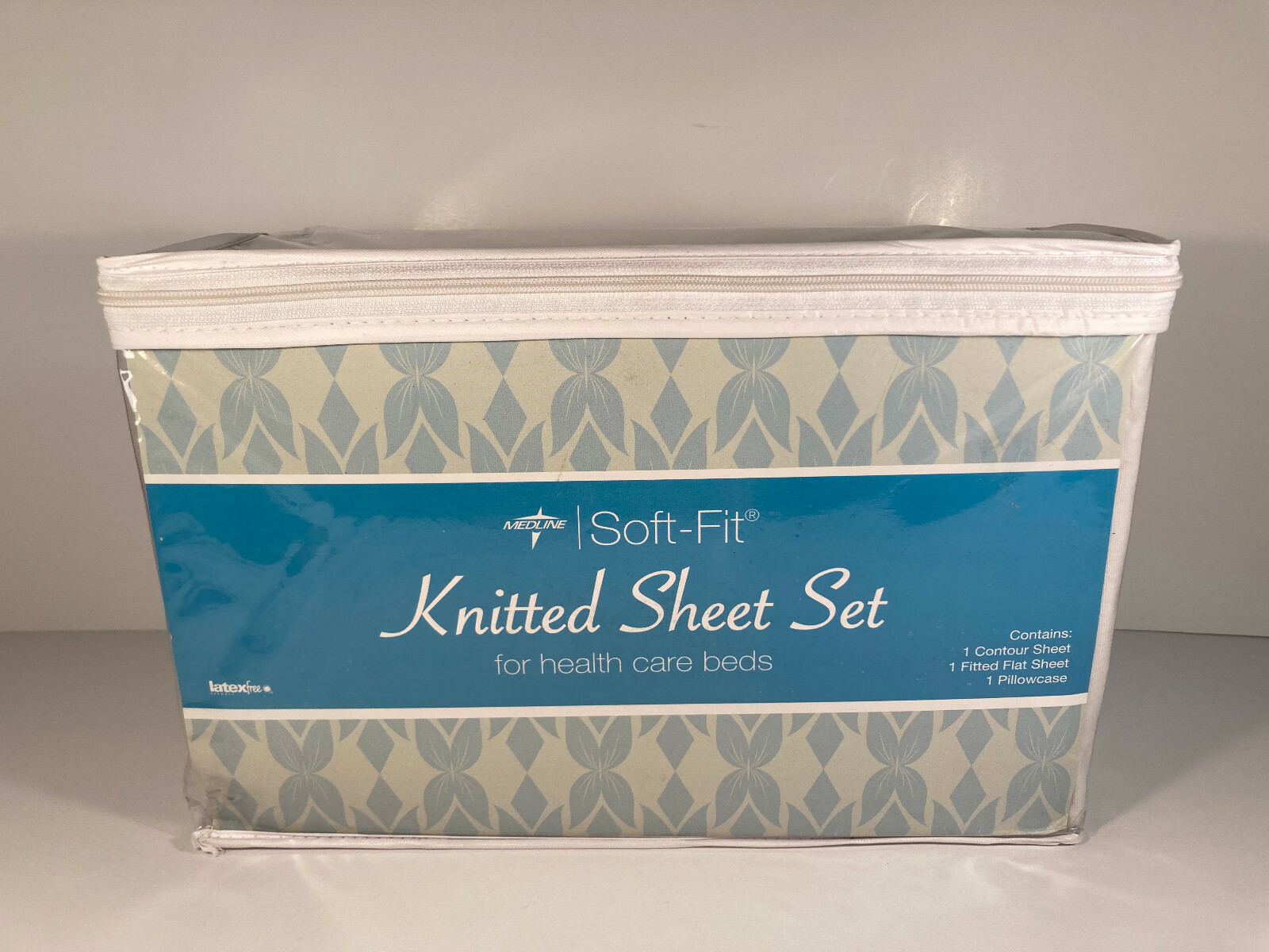 BRAND NEW Medline Twin Knitted Contour Sheet Set Latex Free Shipping Medical