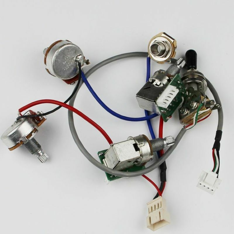 1 Set Epiphone Guitar Wiring Harness 2V2T PULL/PUSH POT Switch For SG LP Dot OEM