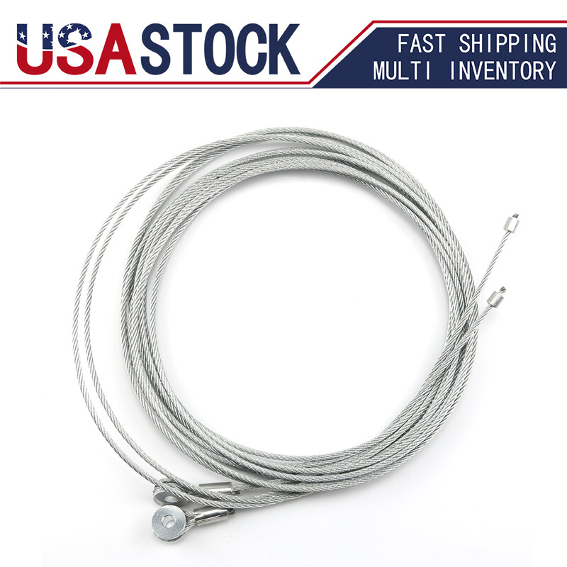 Enclosed Cargo Trailer Ramp Door Cable Replacement Kit Cables Pair 150 Inch