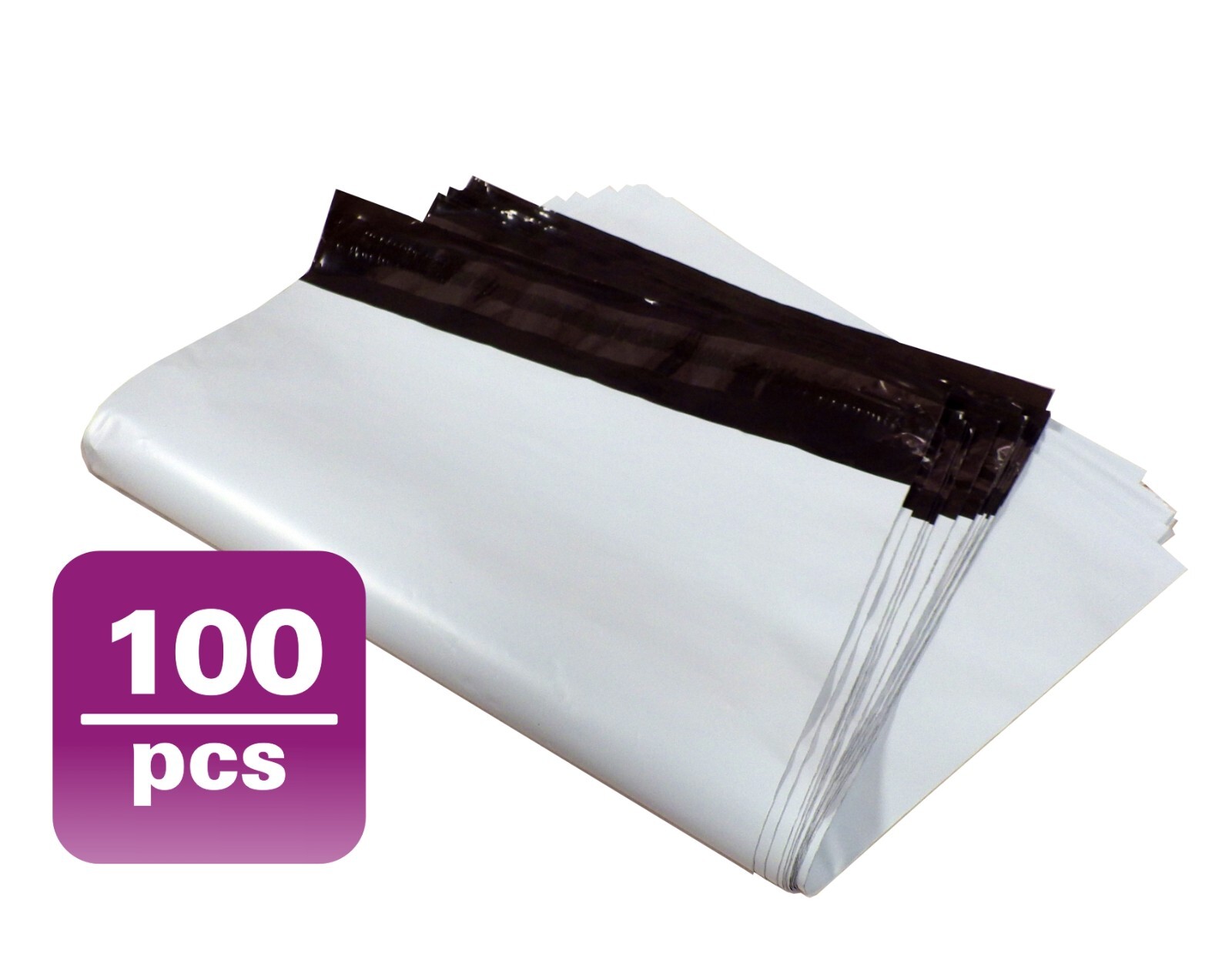 19X24 M8-100 WHITE POLY MAILERS SHIPPING ENVELOPES PLASTIC BAGS