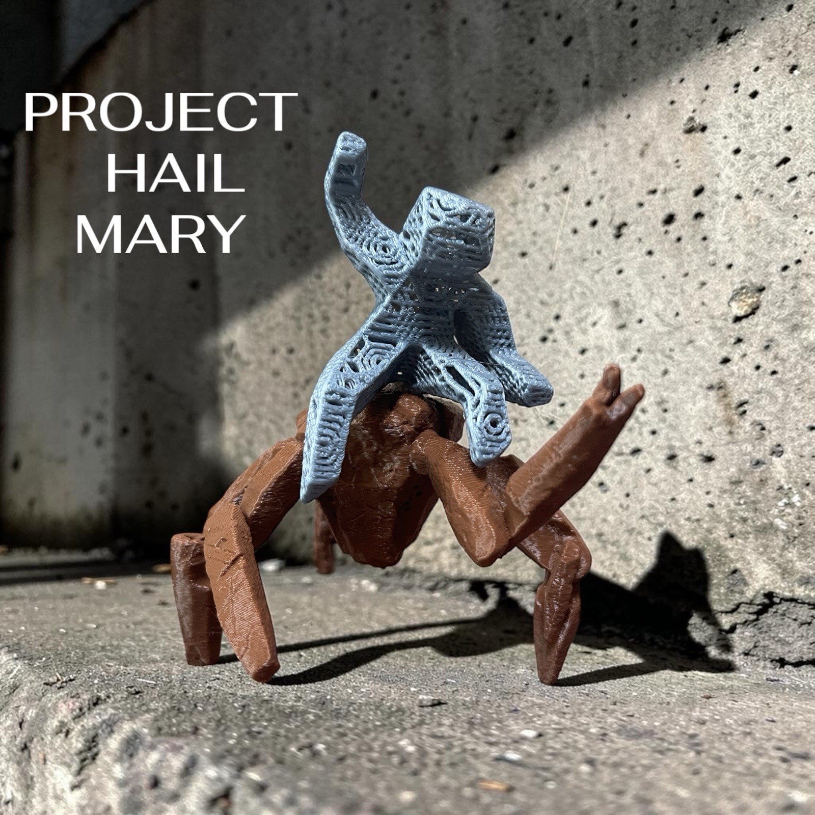 Project Hail Mary Rocky and Grace Figurine Sculpture Statue Replica