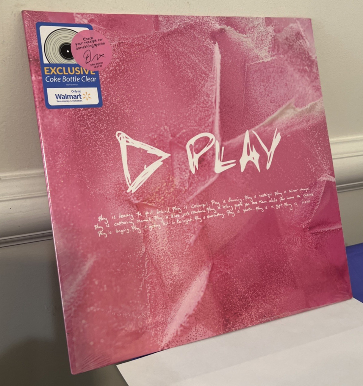 Ed Sheeran - Play Exclusive Coke Bottle Clear Vinyl LP Sealed New
