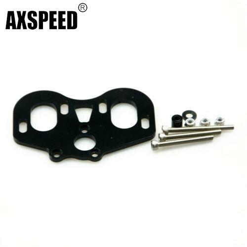 ALLOY Dual/Twin Motor Mount For RC Crawler SCX10 HONCHO & DINGO Upgrade Black