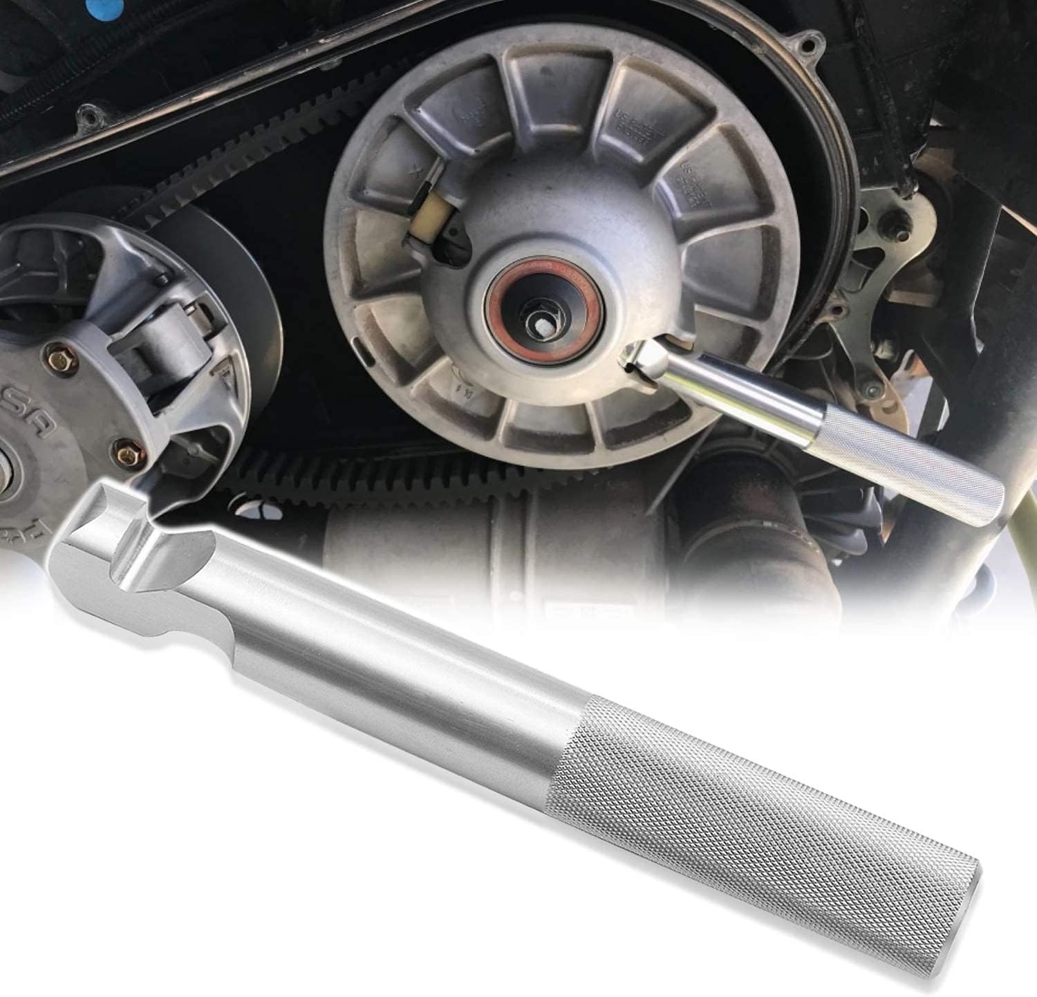 Essential Belt Replacement Tool Kit for All Polaris RZR Models - Silver Aluminum