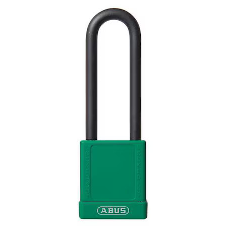 Abus 74Hb/40-75 Kd Green Lockout Padlock, Keyed Different, Plastic-Covered