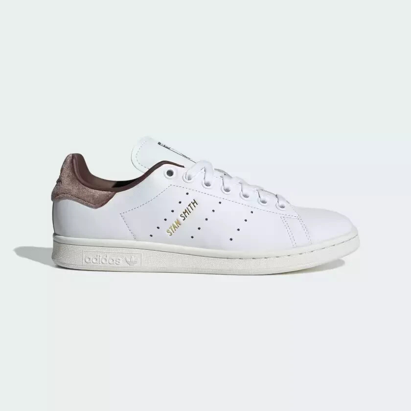 Adidas Stan Smith Shoes Sneakers White Velvet Brown IF7003 Womens Size