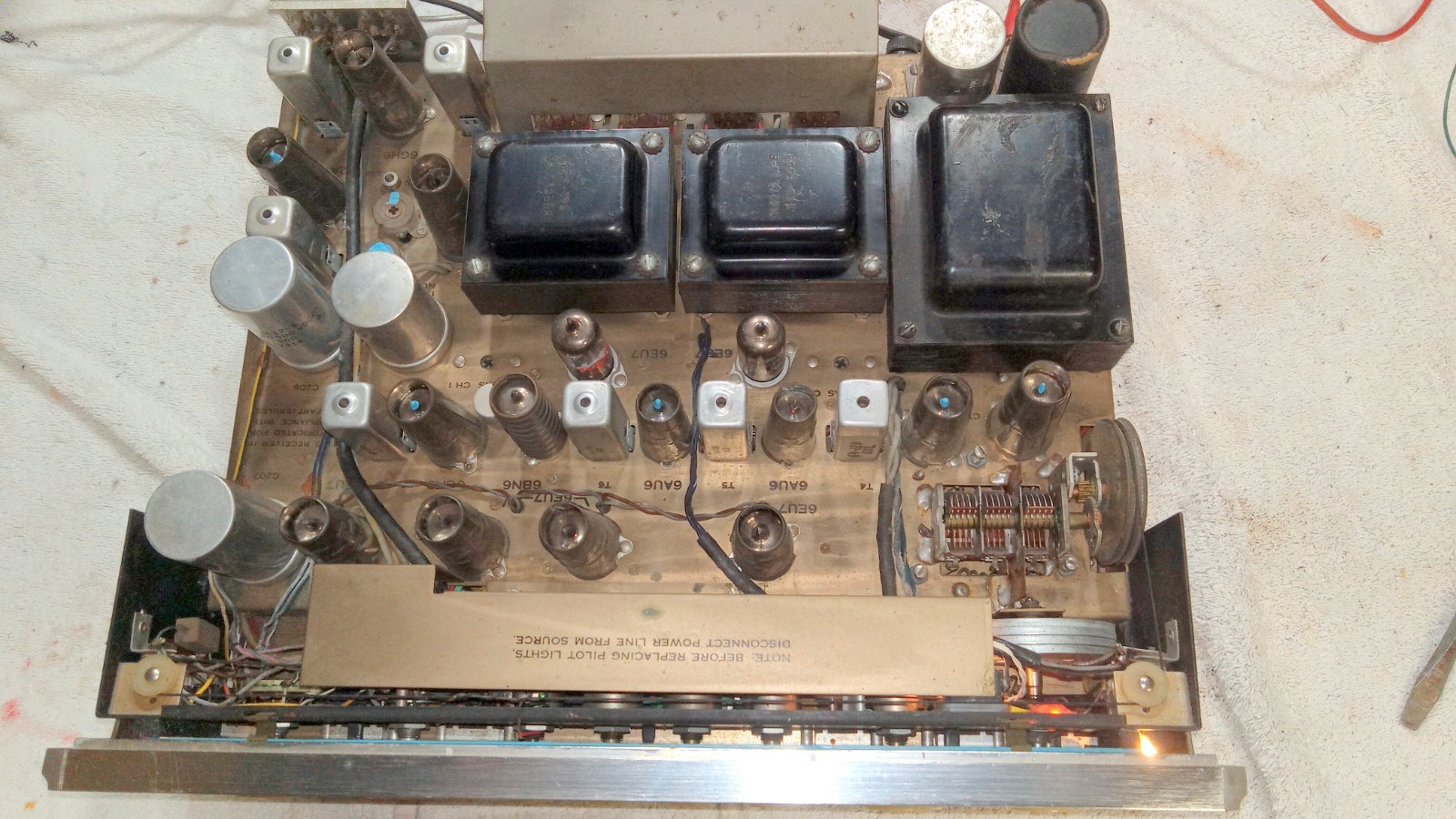 Sherwood S-8000 IV Stereo Tube Amplifier FM Tuner Works Sounds Nice