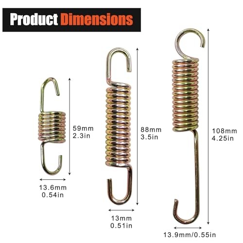 Motorcycle Kickstand Spring Metal Motorcycle Kick Side Stand Spring Gold gold