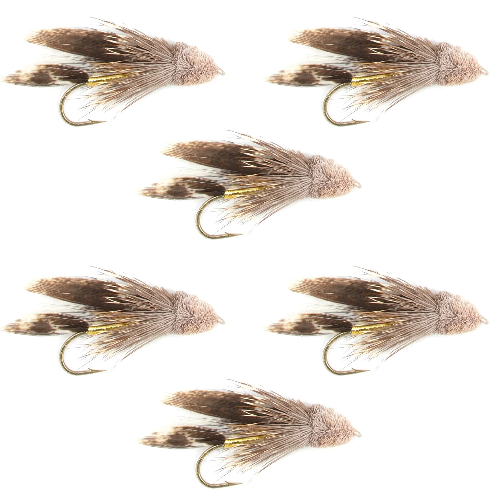 Muddler Minnow Streamer Fly - 6 Flies Size 6