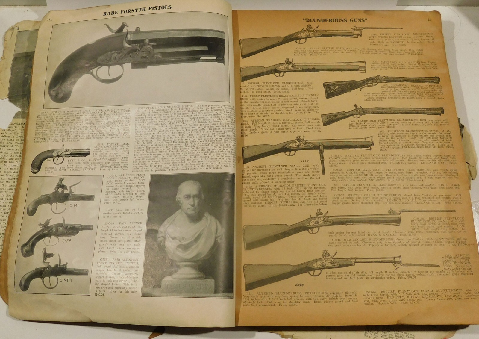 1929 Weapons and Munitions catalog in poor condition