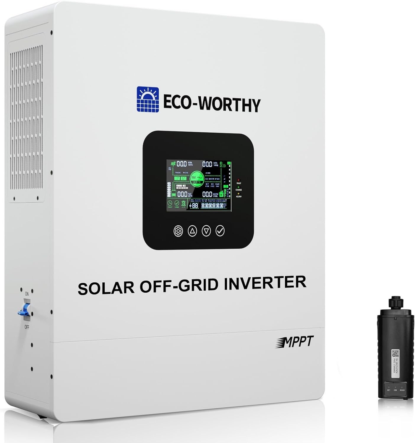 ECO-WORTHY 5KW 48V MPPT Solar Inverter Split Phase 100A Battery Charger UL1741