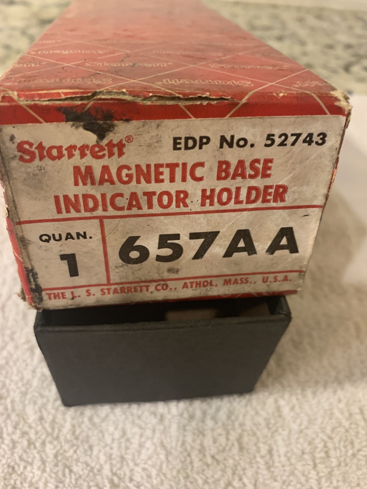 Starrett 657AA Magnetic Mag Base Indicator Holder With Arm