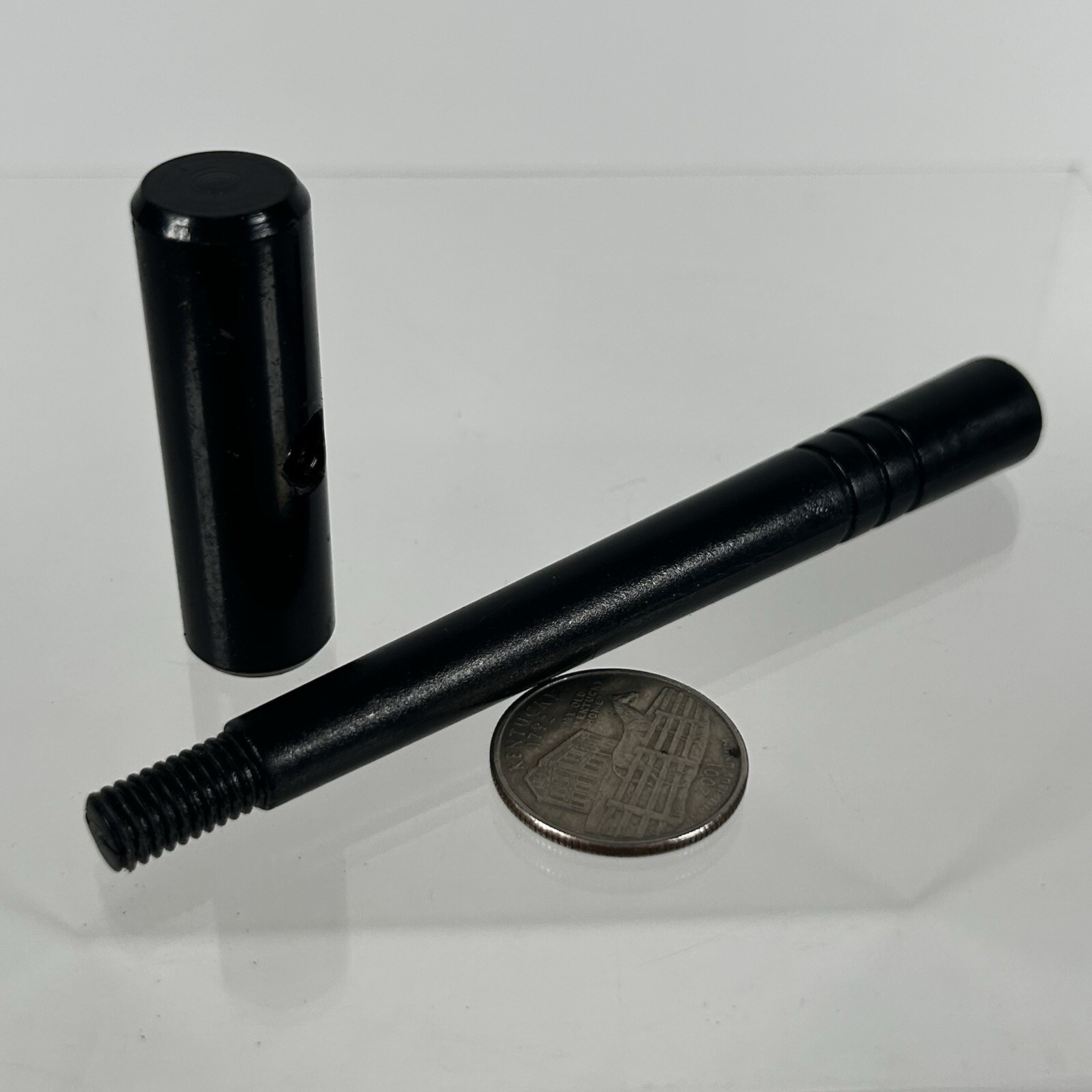 Mini black metal mallet 2oz head and plastic handle 4.5"