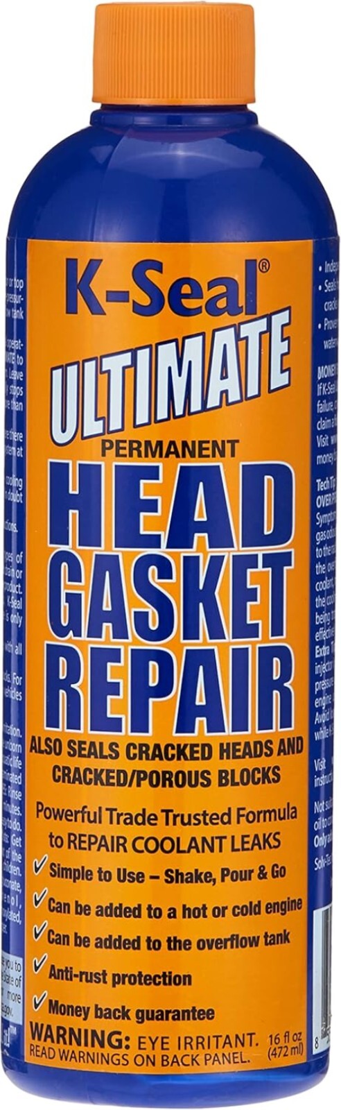 16oz Professional-Grade Head Gasket & Coolant Leak Sealer - Easy Application