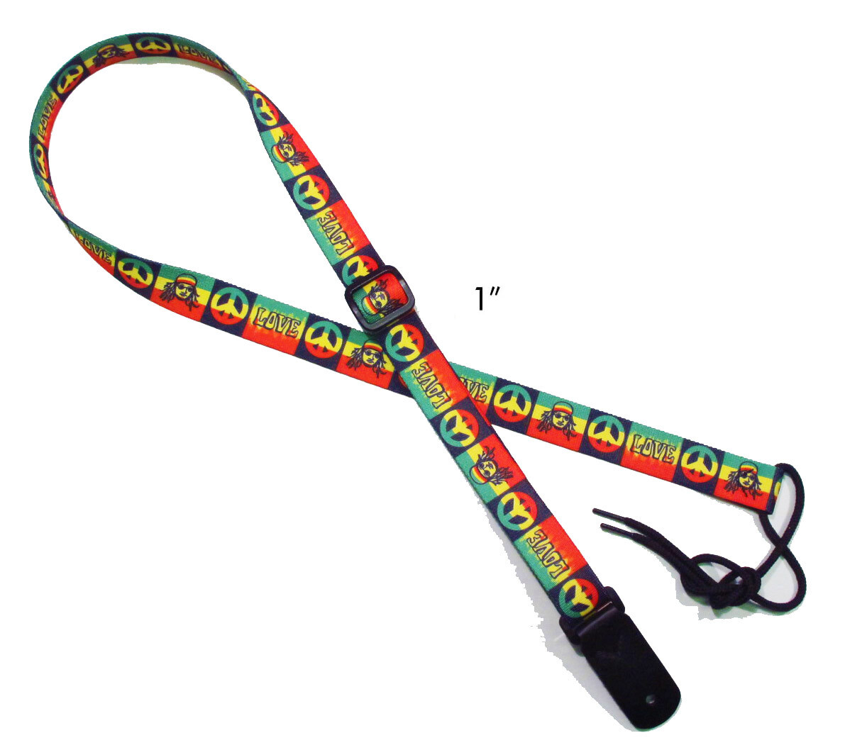 Legacystraps Mandolin Strap Ukulele Rasta Pattern "Closeout Sale"
